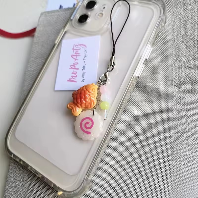 Cute Acrylic Pink Squid Roll P - огляд і ціна Tteokbokki Rice Cake